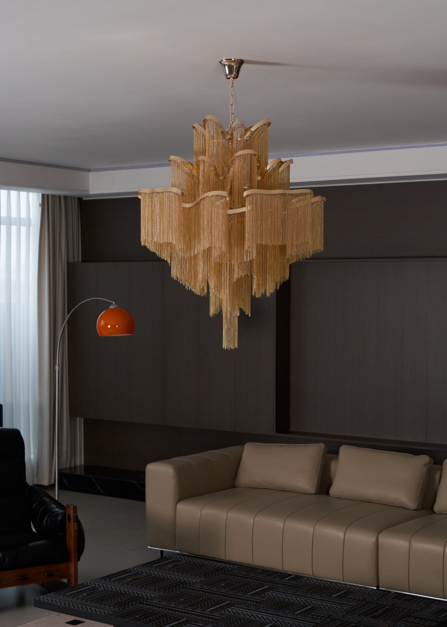 Stream Chain Chandelier-Chandelier-Manorlights