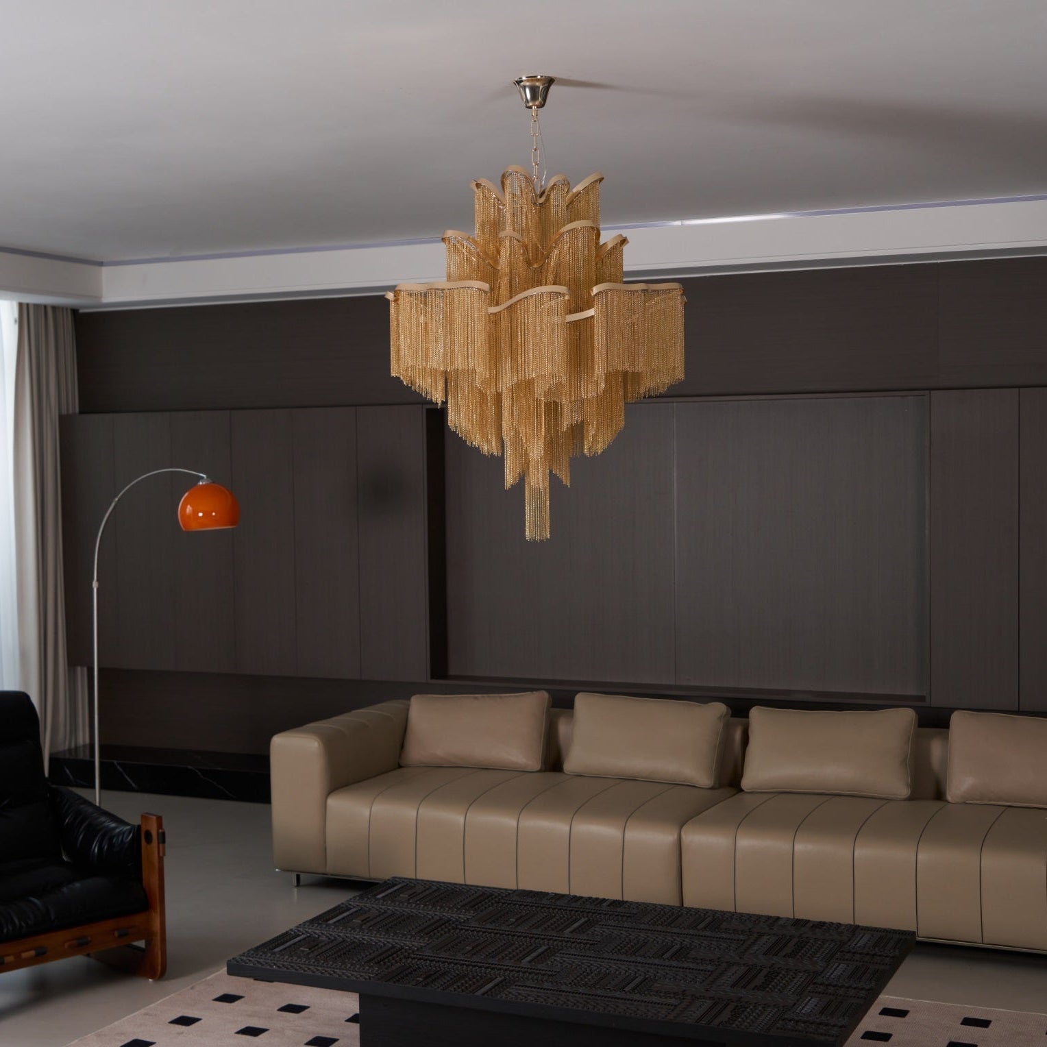 Stream Chain Chandelier-Chandelier-Manorlights