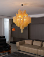 Stream Chain Chandelier-Chandelier-Manorlights