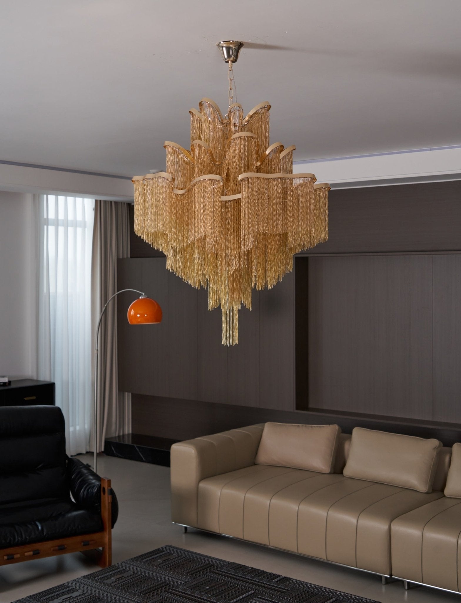 Stream Chain Chandelier-Chandelier-Manorlights