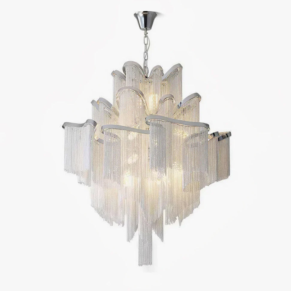 Stream Chain Chandelier-Chandelier-Manorlights