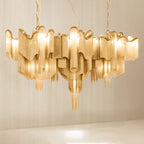 Stream Chain Chandelier-Chandelier-Manorlights