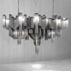 Stream Chain Chandelier-Chandelier-Manorlights