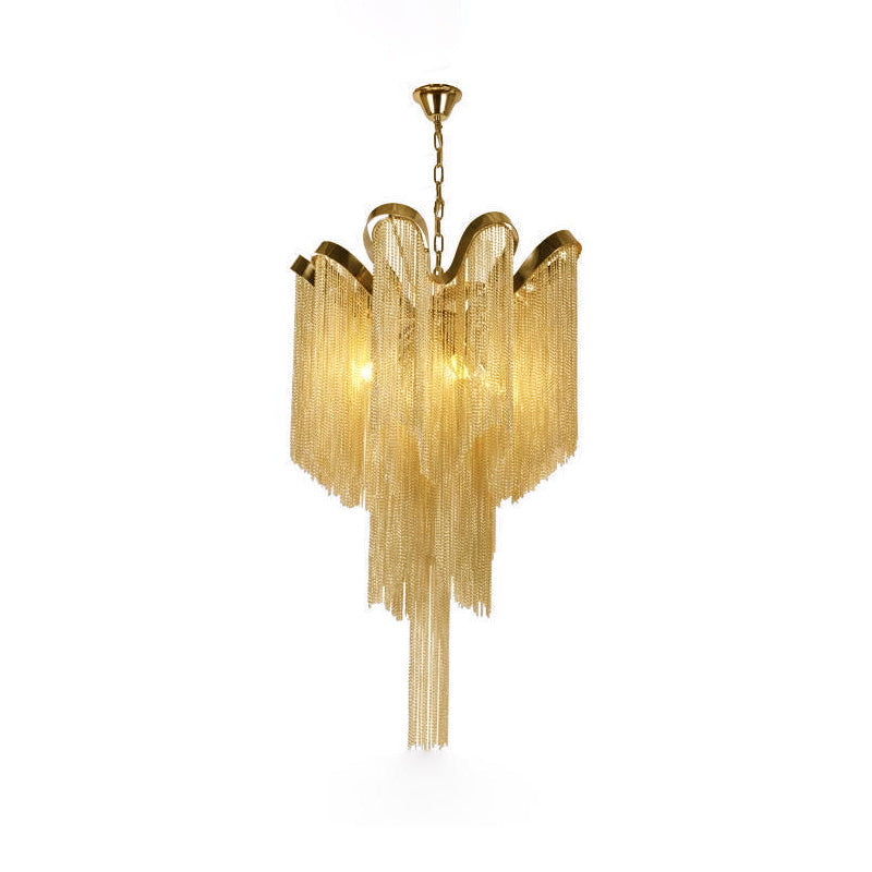 Stream Chain Chandelier-Chandelier-Manorlights
