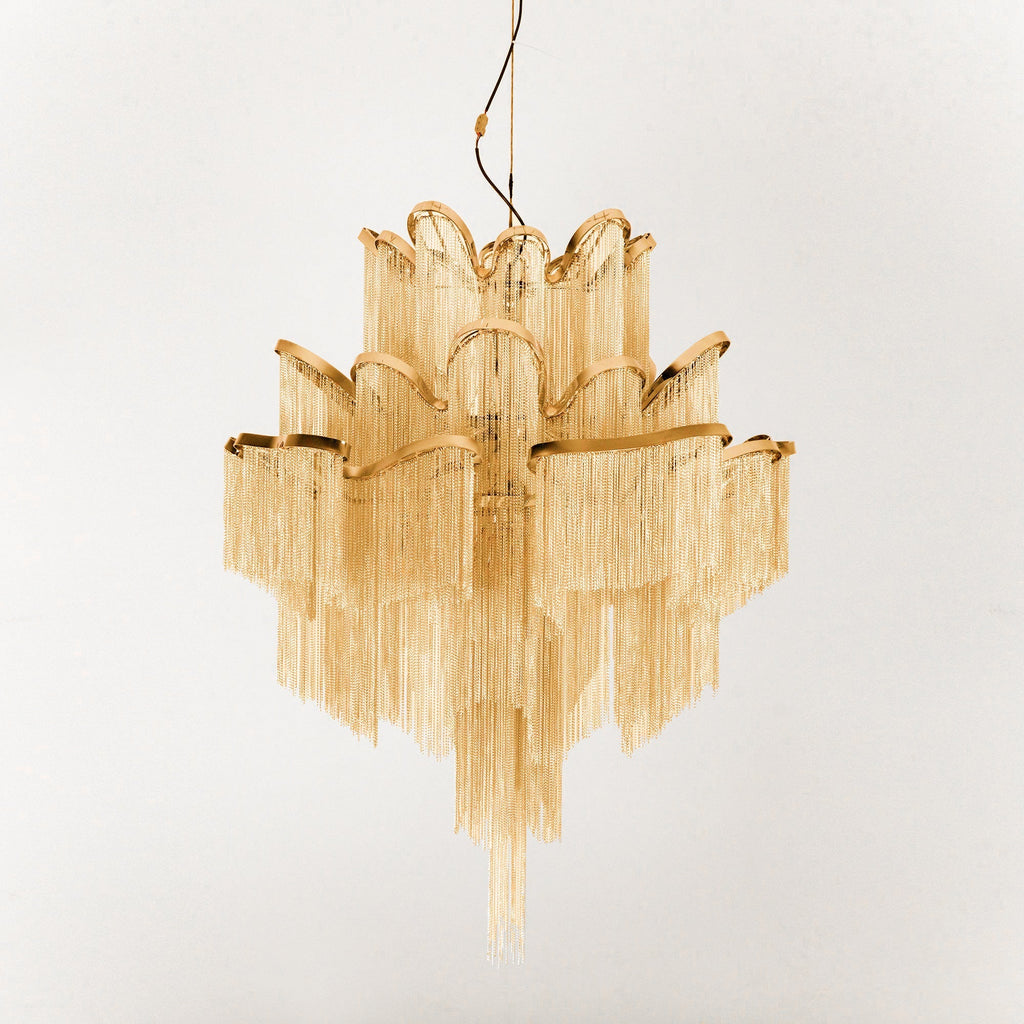 Stream Chain Chandelier-Chandelier-Manorlights