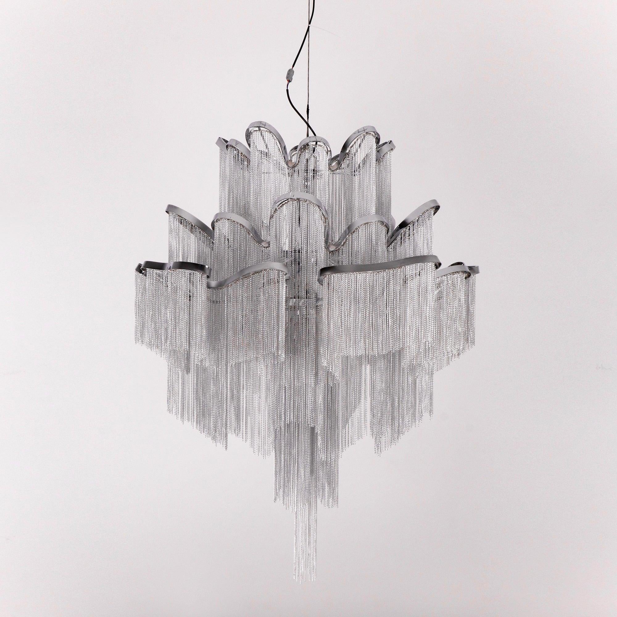 Stream Chain Chandelier-Chandelier-Manorlights