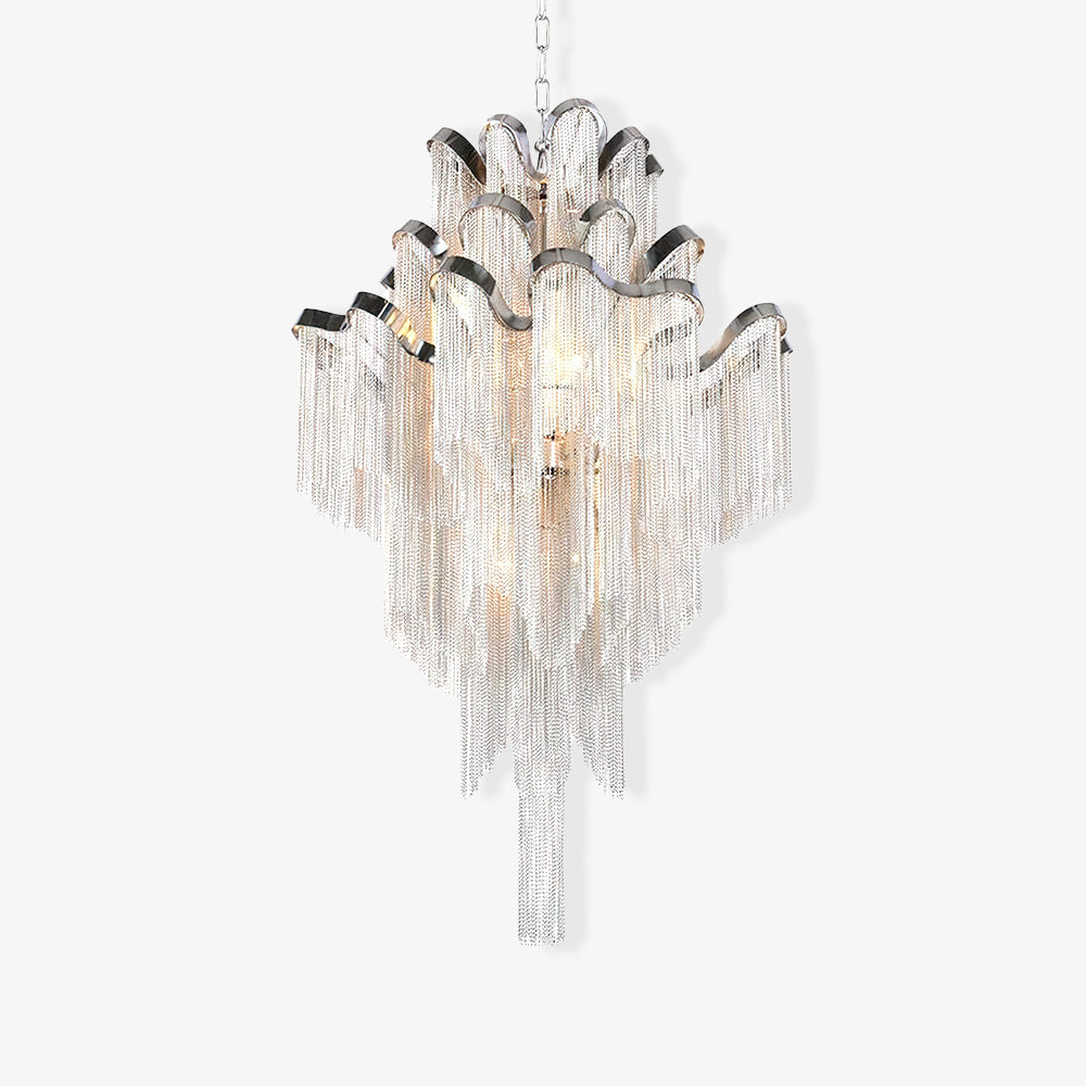 Stream Chain Chandelier-Chandelier-Manorlights