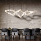 Streamlined Alabaster Pendant Lamp by Manor Lights
