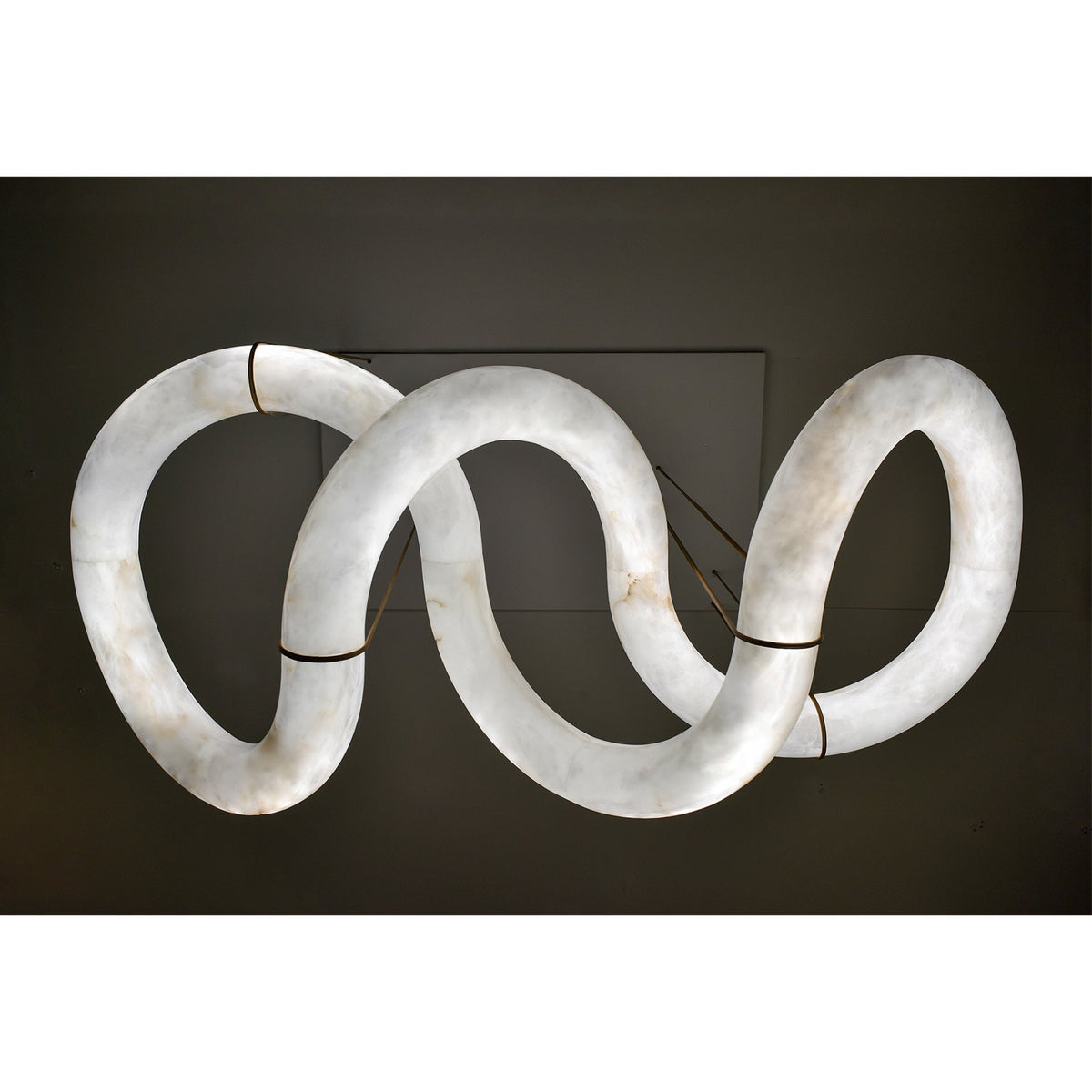 Streamlined Alabaster Pendant Lamp by Manor Lights