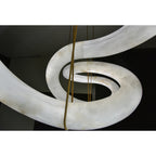 Streamlined Alabaster Pendant Lamp by Manor Lights