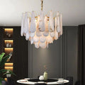 Alabaster Feathery Chandelier-chandeliers for dining room,chandeliers for stairways,chandeliers for foyer,chandeliers for bedrooms,chandeliers for kitchen,chandeliers for living room-Manorlights