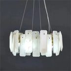 Dien Alabaster Round Chandelier-chandeliers for dining room,chandeliers for stairways,chandeliers for foyer,chandeliers for bedrooms,chandeliers for kitchen,chandeliers for living room-Manorlights