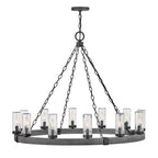 Tanner Round Chandelier-Chandelier-Manorlights
