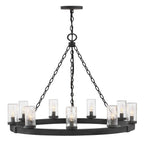Tanner Round Chandelier-Chandelier-Manorlights