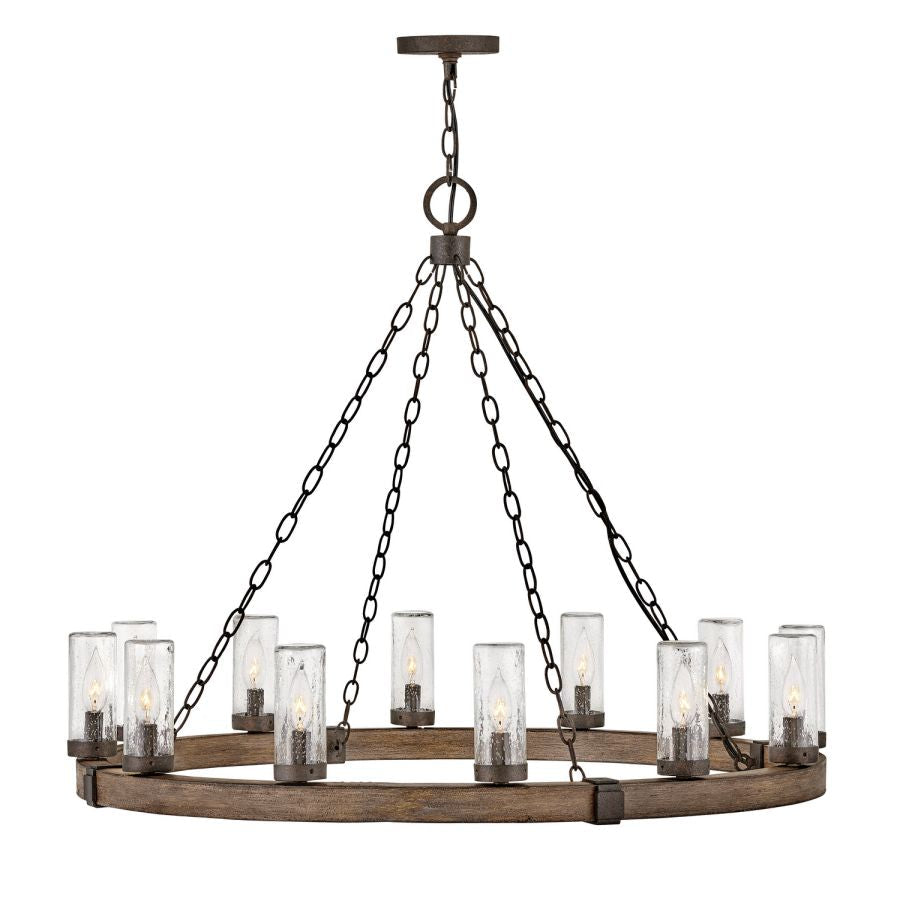 Tanner Round Chandelier-Chandelier-Manorlights