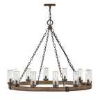 Tanner Round Chandelier-Chandelier-Manorlights