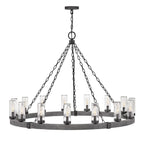 Tanner Round Chandelier-Chandelier-Manorlights