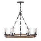Tanner Round Chandelier-Chandelier-Manorlights