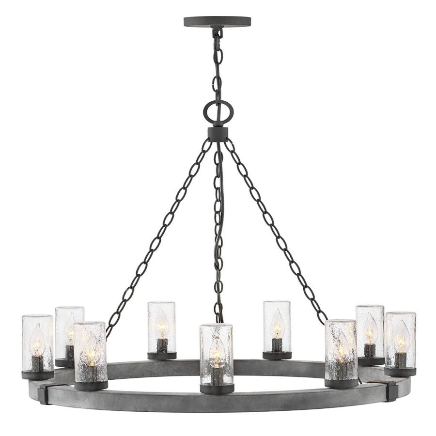 Tanner Round Chandelier-Chandelier-Manorlights