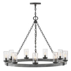 Tanner Round Chandelier-Chandelier-Manorlights