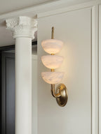Triple Alabaster Wall Sconce - Vakkerlight