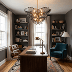 Verdant Petal Murano Glass Chandelier by Manor Lights