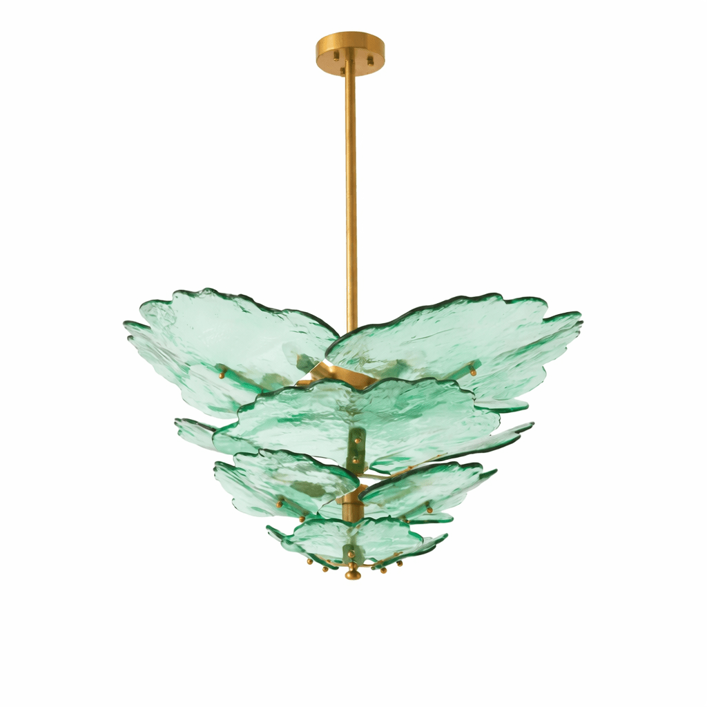 Verdant Petal Murano Glass Chandelier by Manor Lights