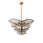 Verdant Petal Murano Glass Chandelier by Manor Lights