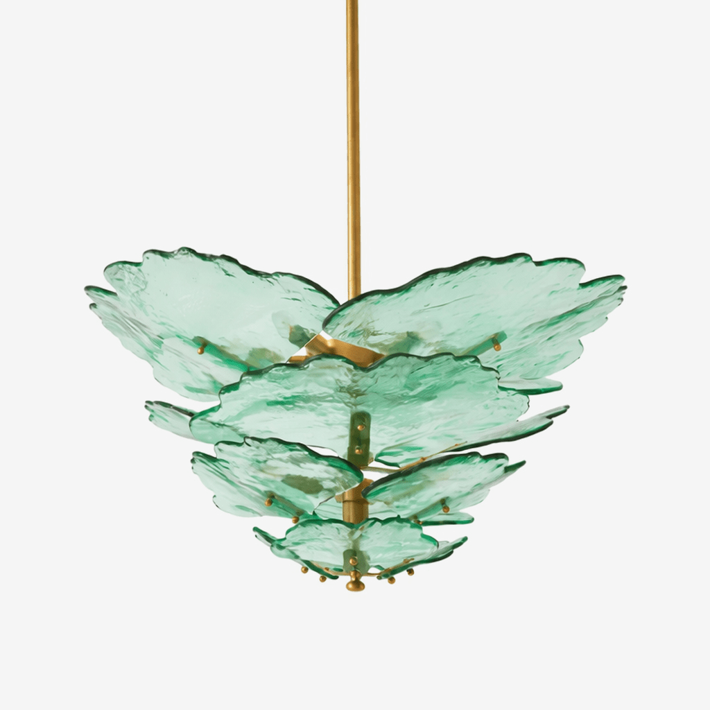Verdant Petal Murano Glass Chandelier by Manor Lights