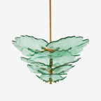 Verdant Petal Murano Glass Chandelier by Manor Lights