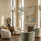 Verdelle Murano Glass Cascade Chandelier by Manor Lights