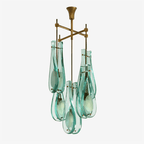 Verdelle Murano Glass Cascade Chandelier by Manor Lights
