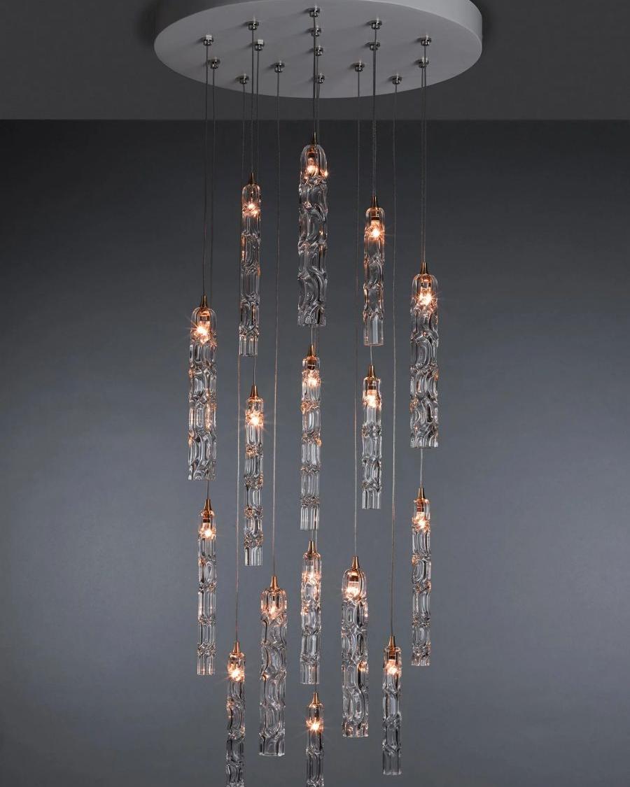 Wind Round Chandelier-Chandelier-Manorlights