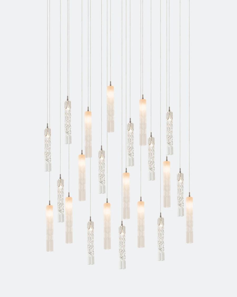 Wind Rectangle Chandelier-Chandelier-Manorlights