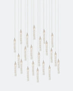 Wind Rectangle Chandelier-Chandelier-Manorlights