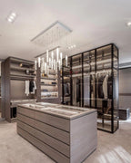 Wind Rectangle Chandelier-Chandelier-Manorlights
