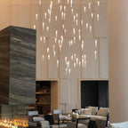 Wind Rectangle Chandelier-Chandelier-Manorlights