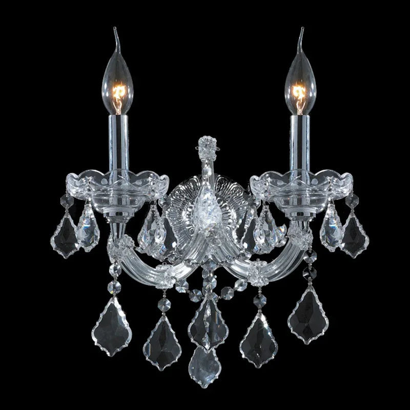 2 Lights Crystal Wall Sconce Maria Theresa Wall Lamp-壁灯-Manorlights