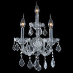 3 Lights Crystal Wall Sconce Maria Theresa Wall Lamp-壁灯-Manorlights