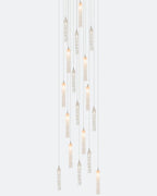 Wind Square Chandelier-Chandelier-Manorlights