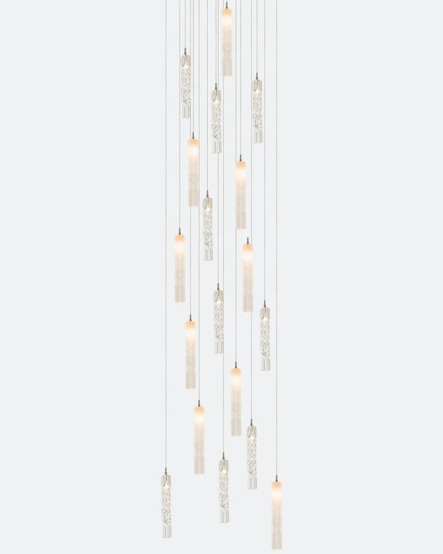 Wind Square Chandelier-Chandelier-Manorlights