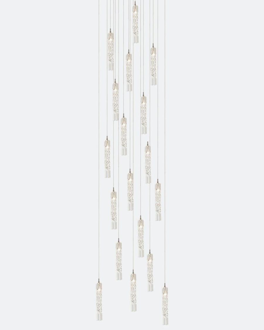 Wind Square Chandelier-Chandelier-Manorlights