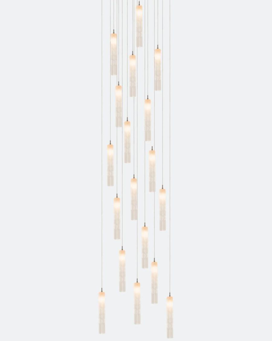 Wind Square Chandelier-Chandelier-Manorlights