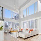 Wind Square Chandelier-Chandelier-Manorlights