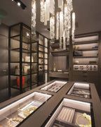 Wind Square Chandelier-Chandelier-Manorlights
