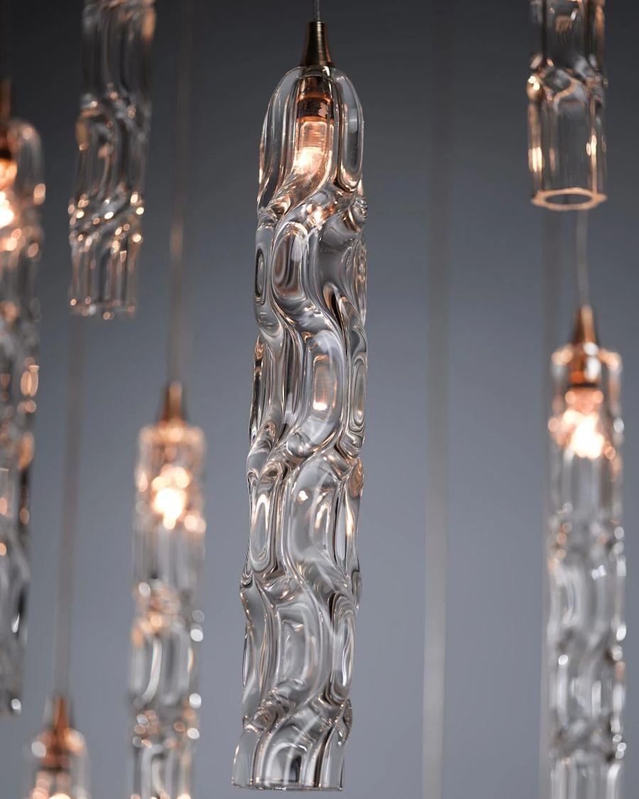 Wind Square Chandelier-Chandelier-Manorlights