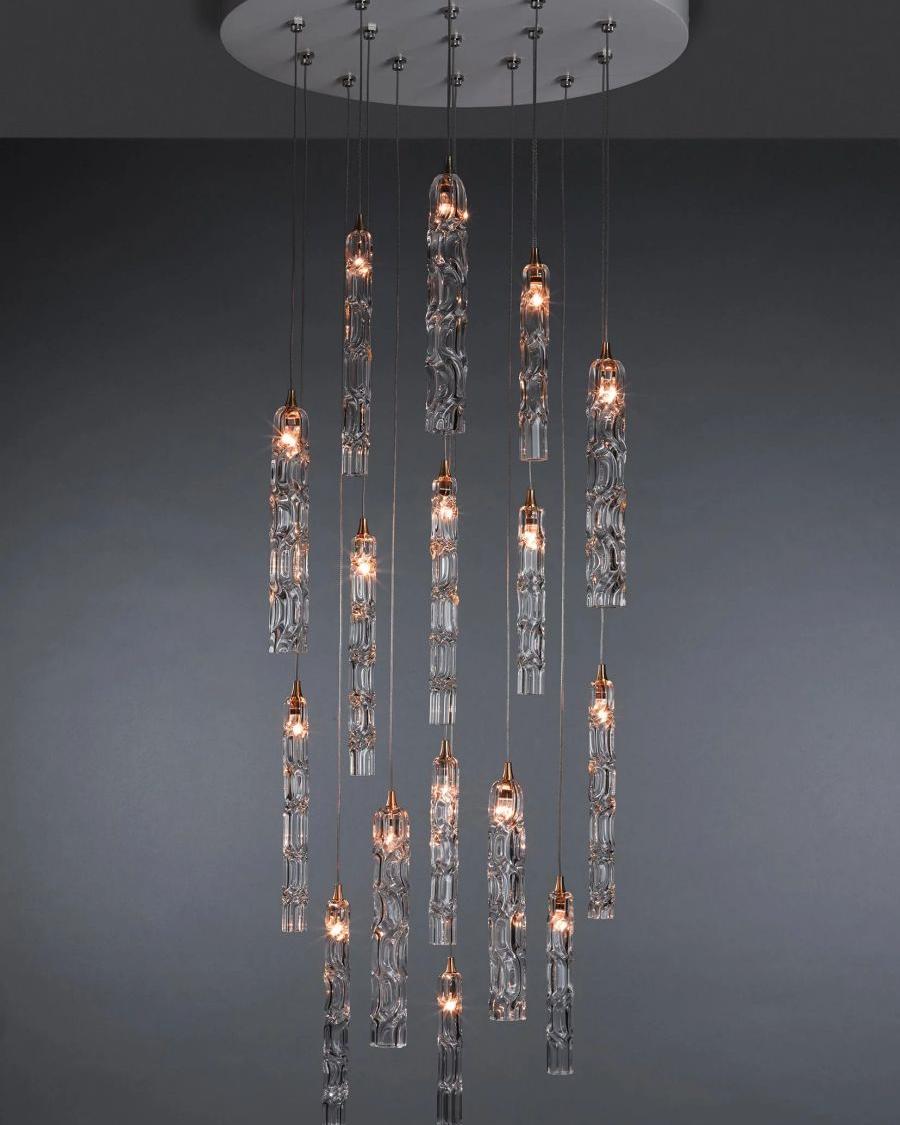 Wind Small Round Chandelier-Chandelier-Manorlights