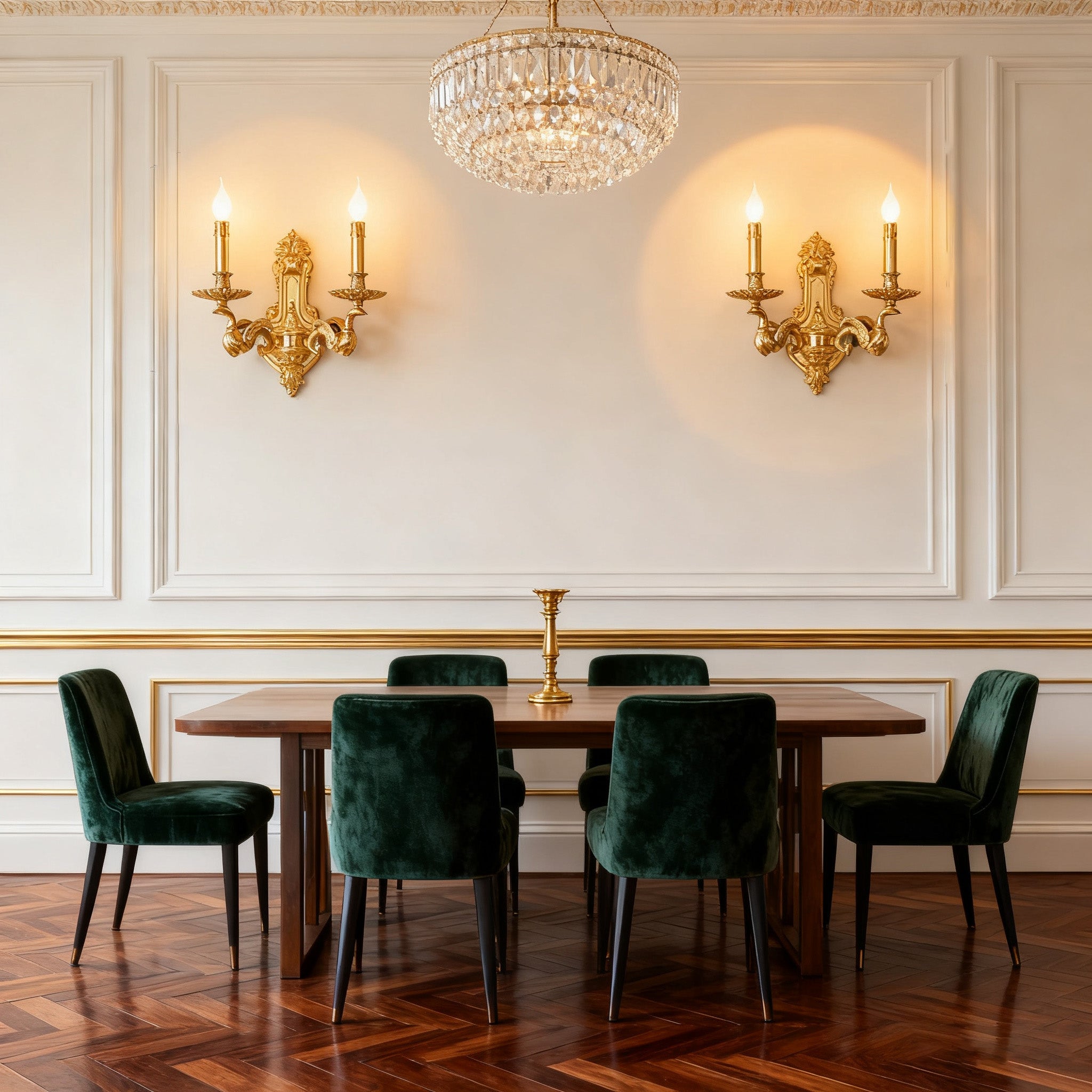 2 Lights European Style Retro Candle Style Bedside Wall Lamp Brass Wall Sconce-壁灯-Manorlights