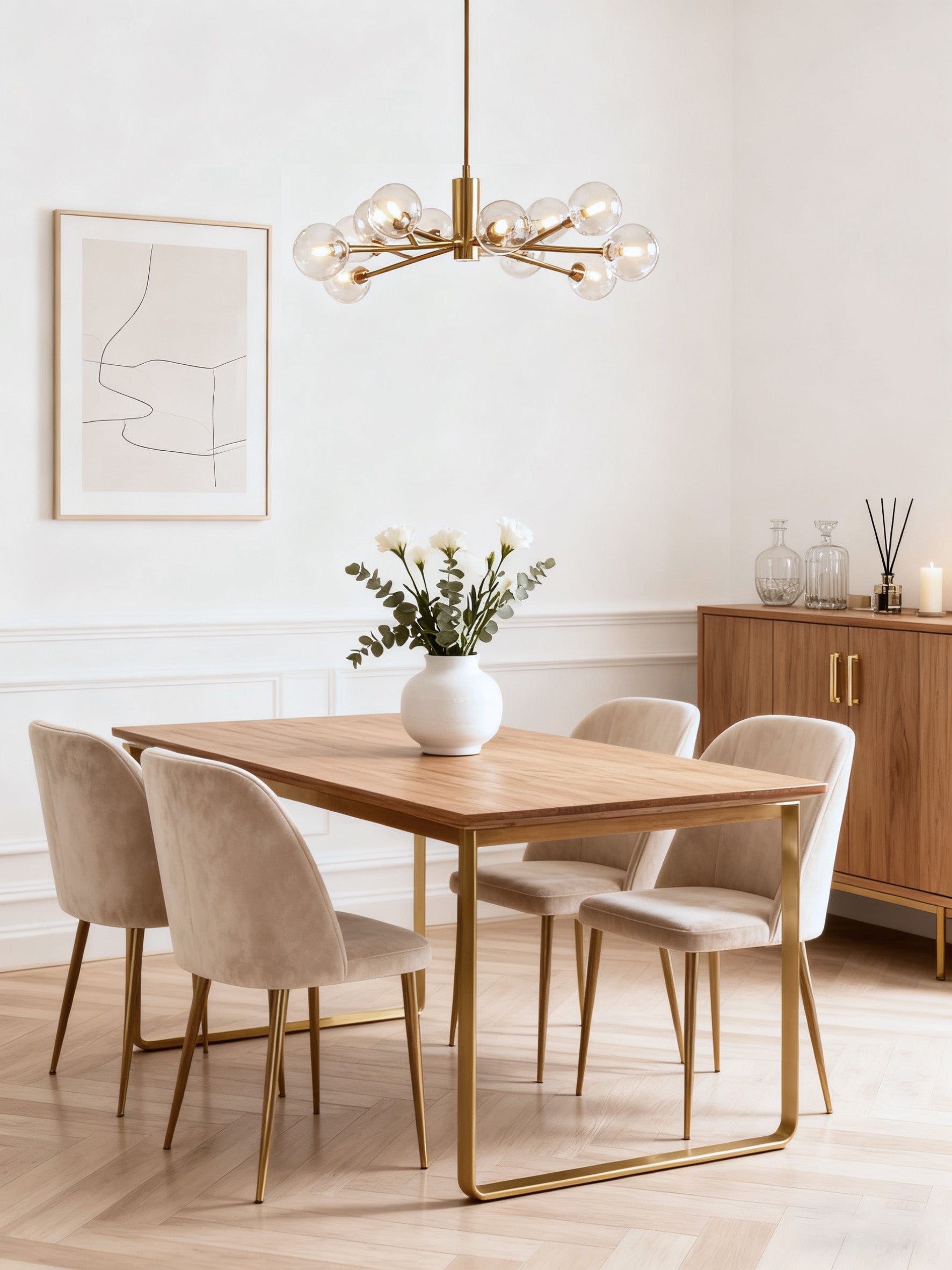 Apollo 47” Round 15 Heads Glass Chandelier XS2024-33/15-现代灯-Manorlights