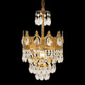 9 Inch Mini Kitchen Island Pendant Light Empire Style Brass Crystal Pendant Lighting-铜灯-Manorlights